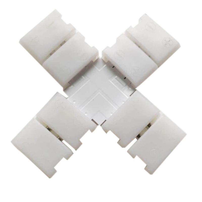 十 Form 2-poliger einfarbiger LED-Streifen, lötfreier Anschluss für 10 mm 2-polige einfarbige LED-Streifenlichter