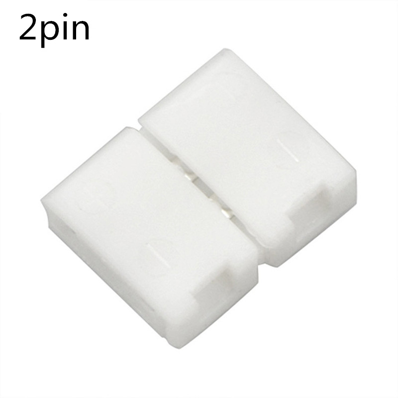 = Form eines 2-poligen 5 mm/8 mm/10 mm/12 mm lötfreien LED-Schnellsteckers für 2-polige einfarbige LED-Streifen