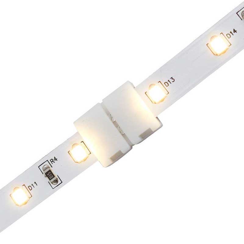 = Form eines 2-poligen 5 mm/8 mm/10 mm/12 mm lötfreien LED-Schnellsteckers für 2-polige einfarbige LED-Streifen = Form eines 2-poligen 5 mm/8 mm/10 mm/12 mm lötfreien LED-Schnellsteckers für 2-polige einfarbige LED-Streifen