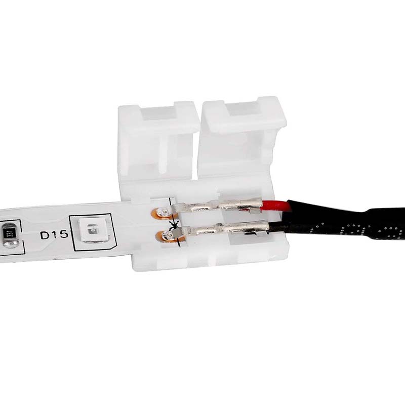 2-poliger lötfreier LED-Stecker an 5.5 x 2.1 mm Buchse, Anschlusskabel für Netzteil 2-poliger lötfreier LED-Stecker an 5.5 x 2.1 mm Buchse, Anschlusskabel für Netzteil