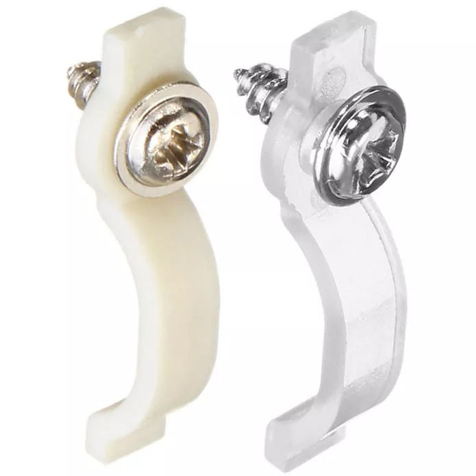 10 mm breite Montagehalterungen, Befestigungsschraubenclip für 5054, 5050, 5630 LED-Streifenlichter