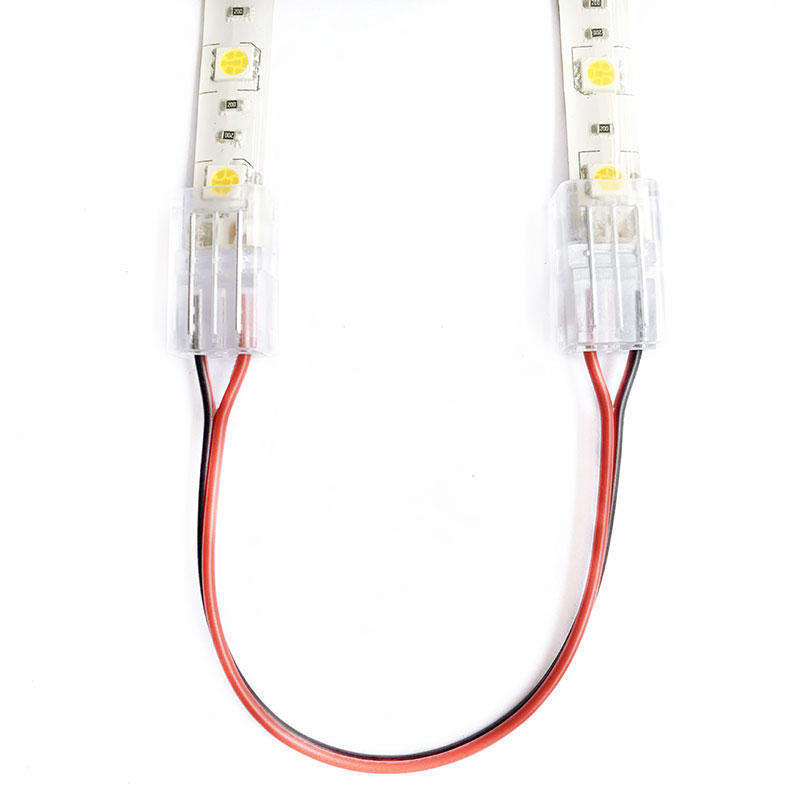 Strip-to-Strip LED Connector 2 Pin Extension Cable For SMD LED Strip