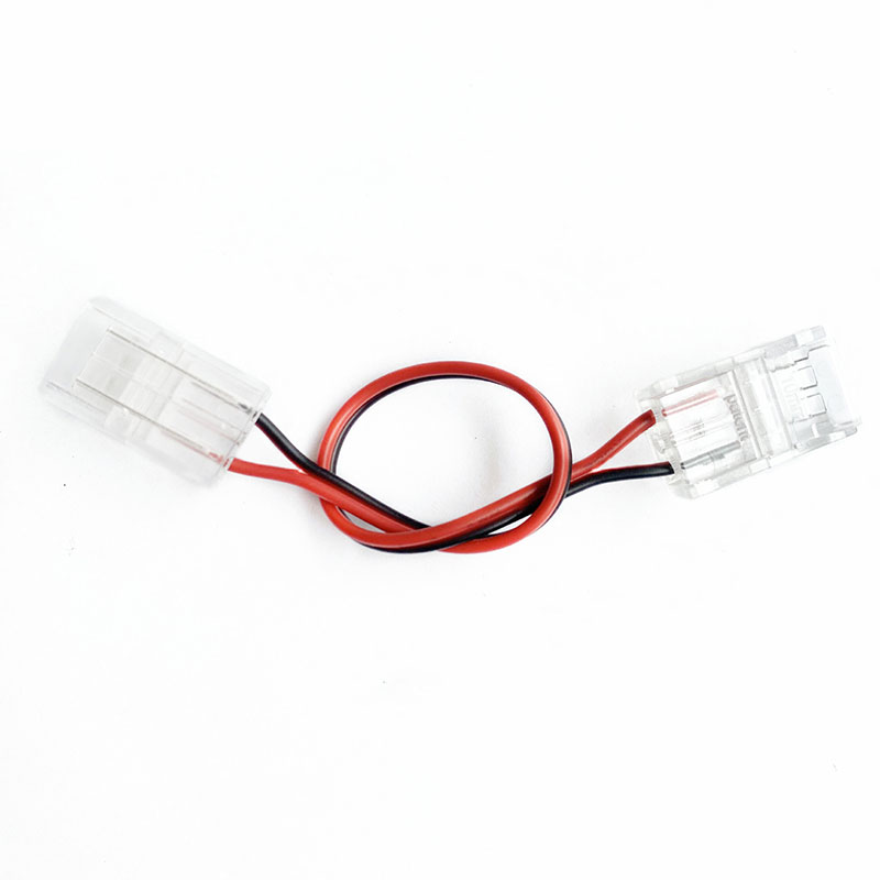 4-Pin RGB LED Strip Y-Splitter Cable Connector - 2-Way Adapter For 12V Indoor Lighting