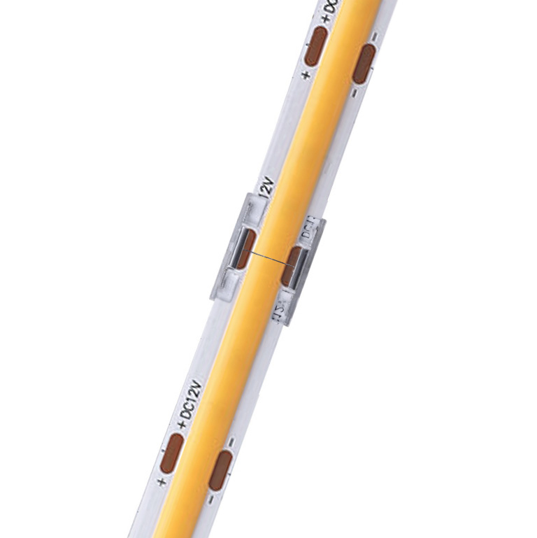 8/10 mm široký 2kolíkový rychlý COB konektor PCB na PCB pro COB LED pásky nebo LED pásky s vysokou hustotou