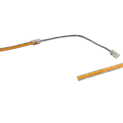 8/10 mm široký 2kolíkový dvojitý konec COB LED pásky s vysokou hustotou Rychlý konektor s 10 cm drátem 8/10 mm široký 2kolíkový dvojitý konec COB LED pásky s vysokou hustotou Rychlý konektor s 10 cm drátem