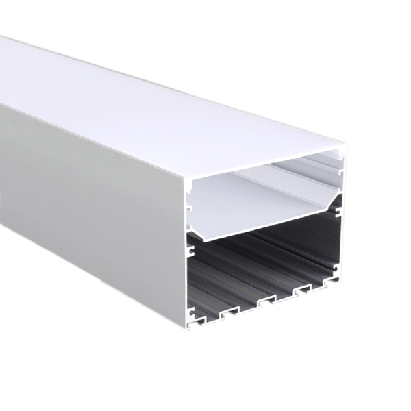 100 mm x 75 mm lineární závěsný široký LED kanál