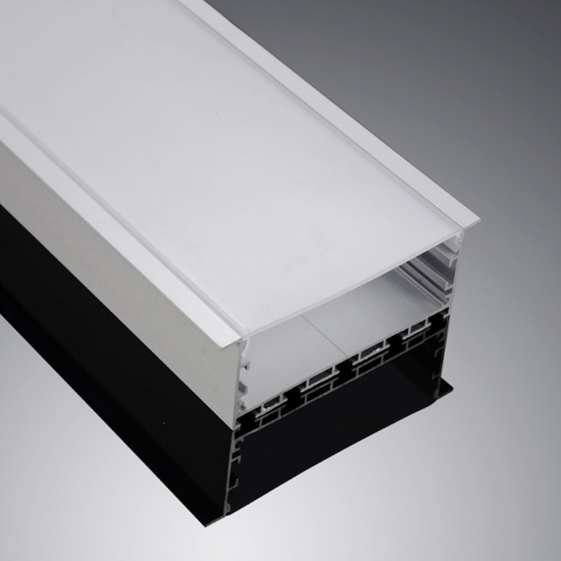100x35mm Flansch 4 Zoll Einbauleuchte Breiter Aluminium LED Kanal