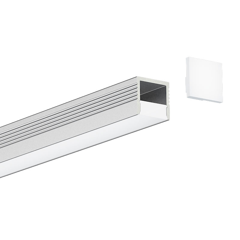 12.7 x 12.2 mm LED-Einbaukanal für 10 mm Streifenlichter