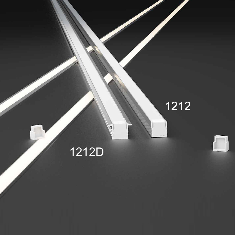 Mini-LED-Streifen-Einbaubeleuchtungskanal für 10-mm-Bandleuchten Mini-LED-Streifen-Einbaubeleuchtungskanal für 10-mm-Bandleuchten