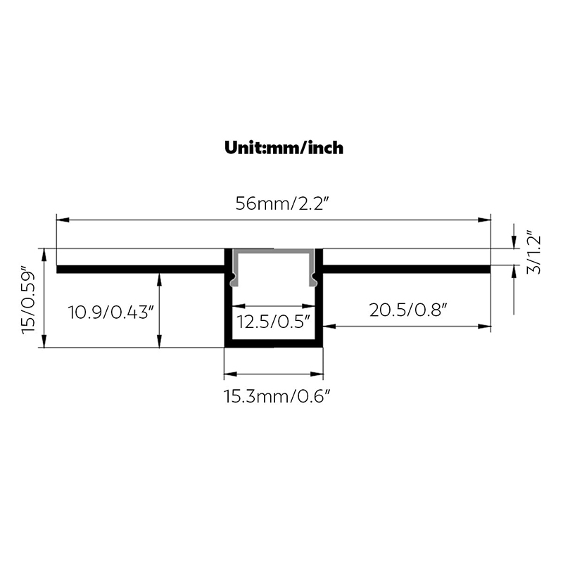 15mm světelný 3D ohyb hliníkový LED světelný pás sádrový LED profil 15mm světelný 3D ohyb hliníkový LED světelný pás sádrový LED profil