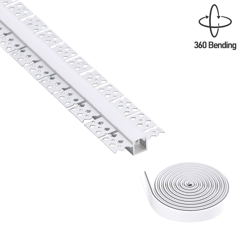 15mm světelný 3D ohyb hliníkový LED světelný pás sádrový LED profil 15mm světelný 3D ohyb hliníkový LED světelný pás sádrový LED profil