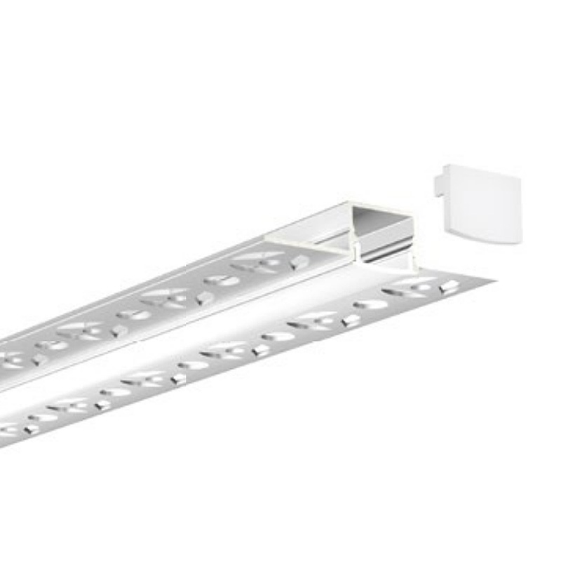 18 mm Lichtlinienputz im LED-Streifen-Lichtkanal