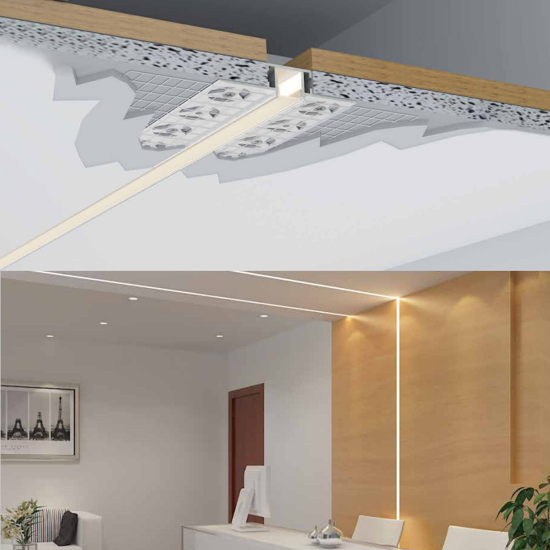 16mm Light Line Plaster In LED Strip Light Channel