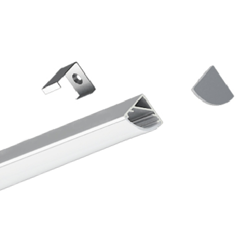 Model 2020 LED kanál s úhlem 45 stupňů, pro 12mm páskové světlo