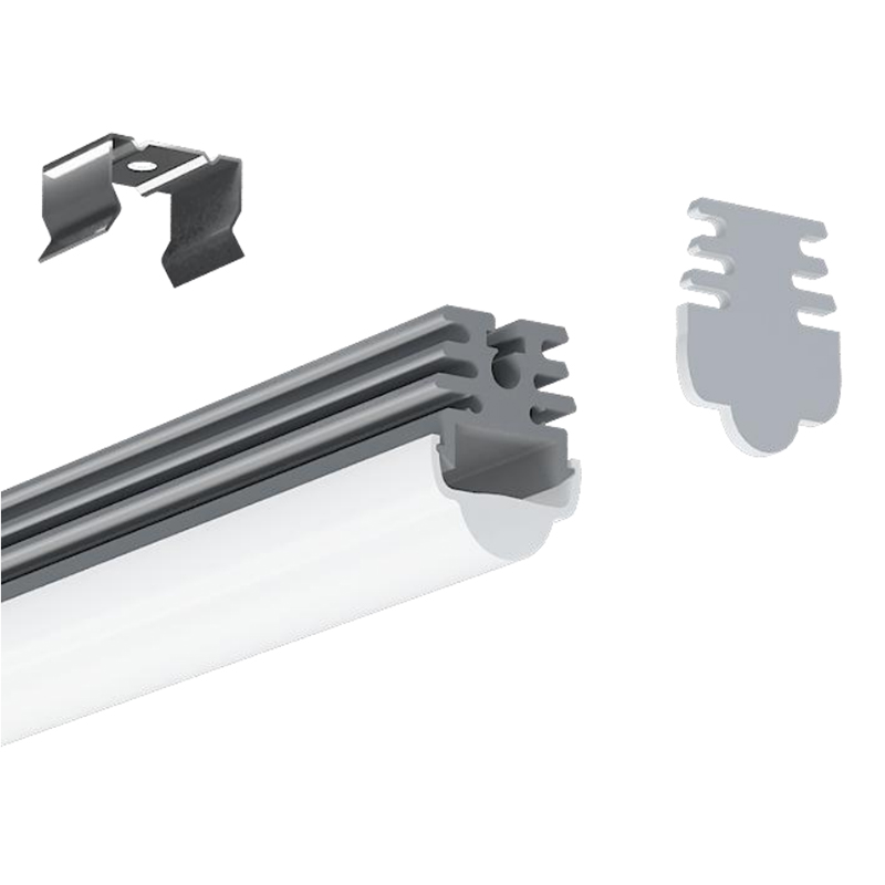30°-Linse, Aluminium-LED-Lichtleistenkanal für 13 mm LED-Streifen