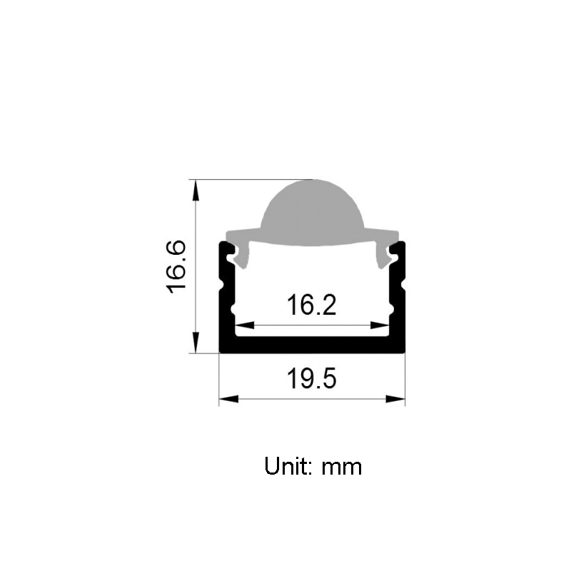 LED-Licht-Aluminiumkanal mit 10°-Linse für zweireihige 15-mm-LED-Streifen LED-Licht-Aluminiumkanal mit 10°-Linse für zweireihige 15-mm-LED-Streifen