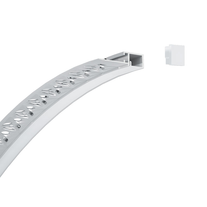 36.2 x 12.2 mm biegbarer LED-Einbaukanal für 10 mm Bandleuchte