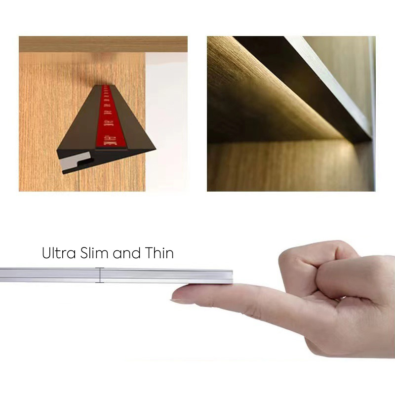 45stupňové osvětlení s nízkým profilem pod pultem LED pásek Ultra tenký 45stupňové osvětlení s nízkým profilem pod pultem LED pásek Ultra tenký