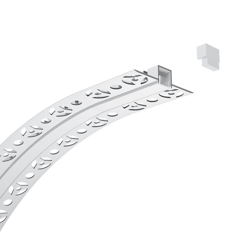 53 x 12 mm biegbarer LED-Einbaukanal für 10 mm Bandleuchten 53 x 12 mm biegbarer LED-Einbaukanal für 10 mm Bandleuchten