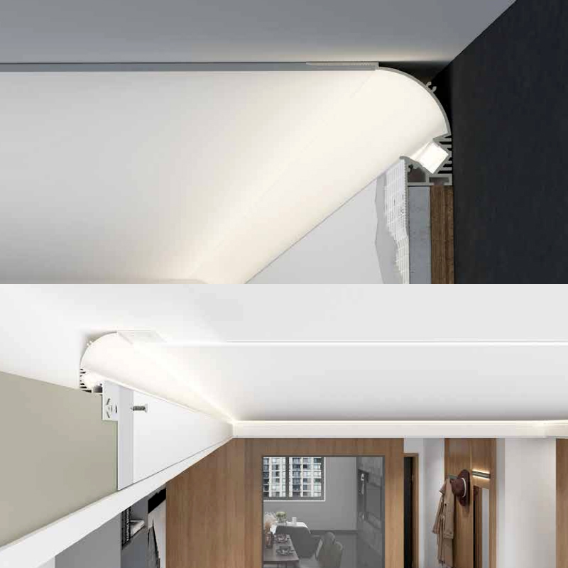 Mud-In Indirect Crown Molding Light Channel 