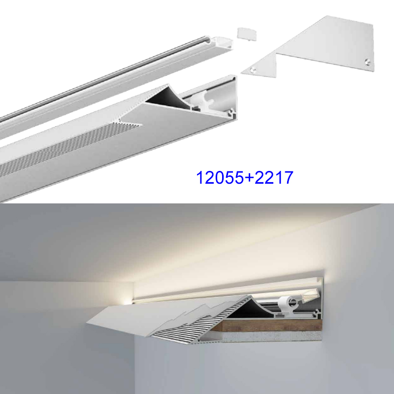 Adjustable Cove Ceiling Lighting LED Strip Channel