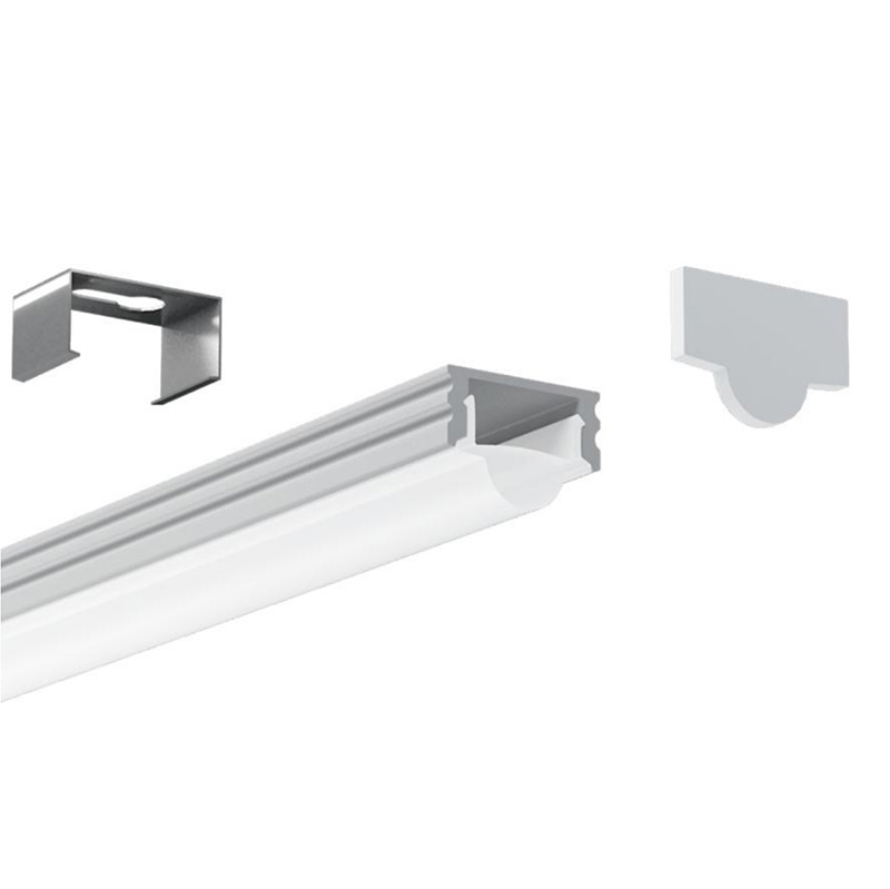 Hliníkový LED pásek difuzorový kanál s 20° čočkou pro 12mm LED pásek světel Hliníkový LED pásek difuzorový kanál s 20° čočkou pro 12mm LED pásek světel