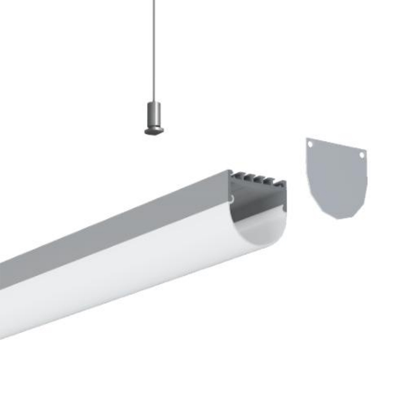 Aluminium-LED-Kanal-Hängeleuchte für 41-mm-LED-Streifen