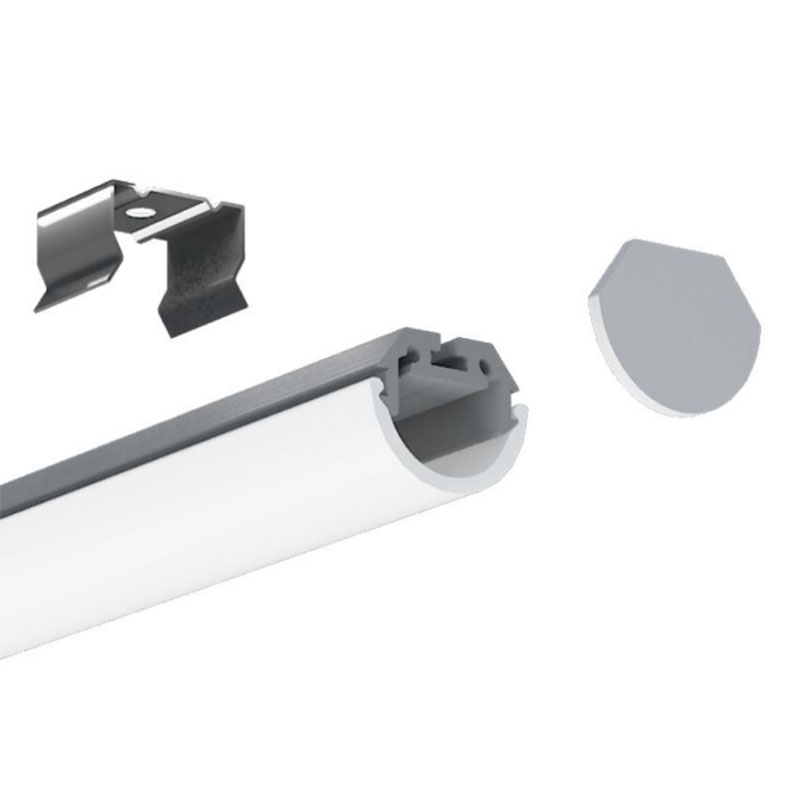 Aluminium-LED-Profil für 10 mm 5050 weiße LED-Streifen Aluminium-LED-Profil für 10 mm 5050 weiße LED-Streifen