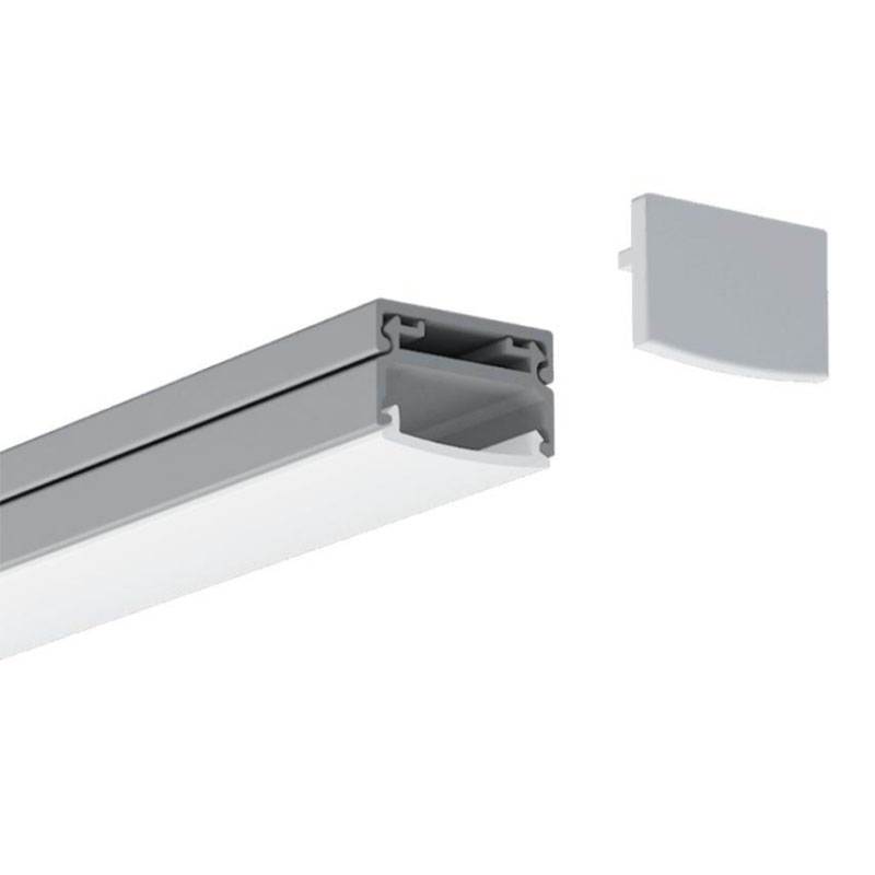 Aluminium-LED-Streifenkanal für 15 mm zweireihige LED-Beleuchtungsstreifen
