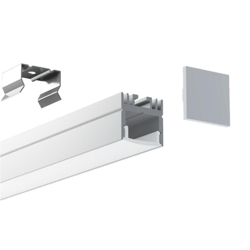 Hliníkový profil pro LED páskové osvětlení s vnitřní šířkou 13.8 mm