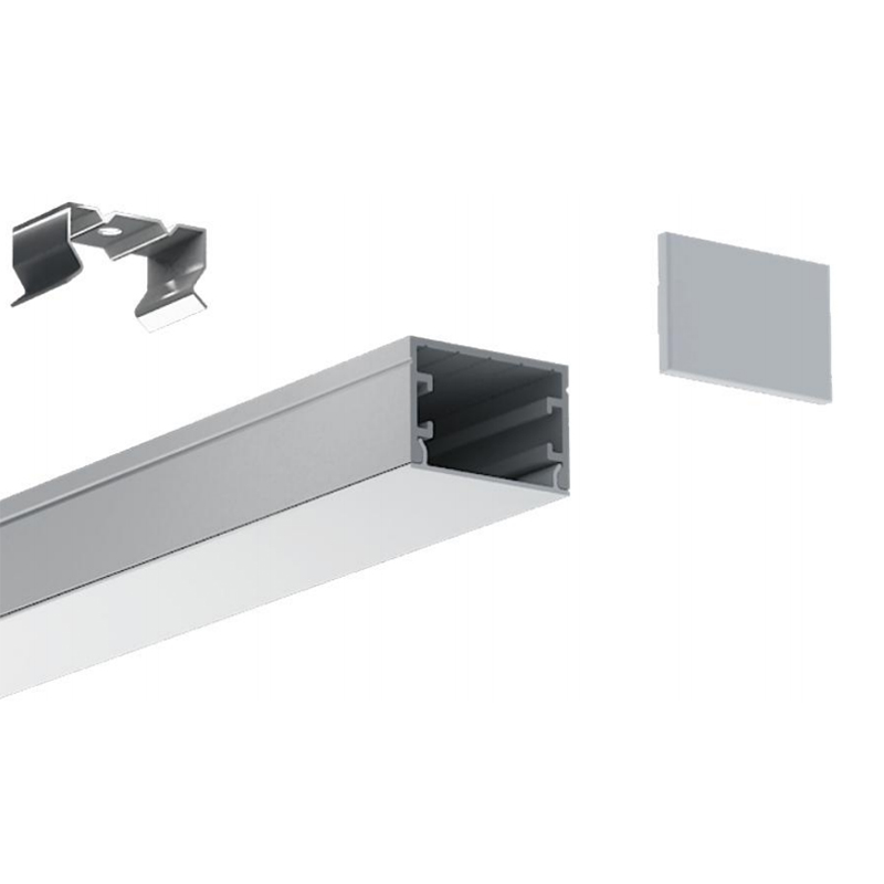 Hliníkový U kanál pro 20mm jednobarevná LED lanová světla