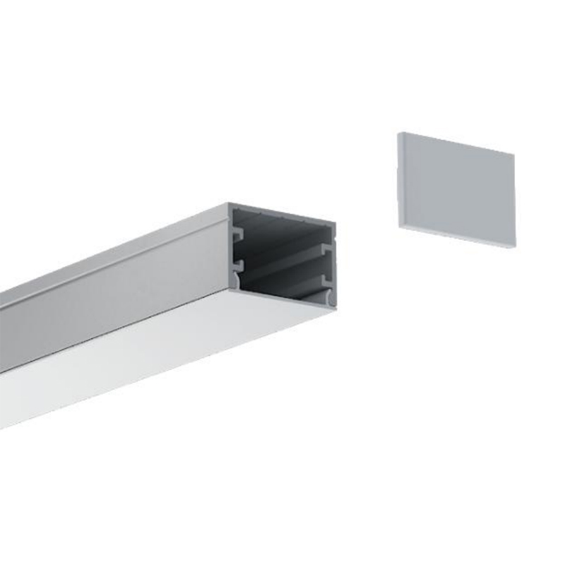 Hliníkový U kanálový LED difuzor pro 20mm stmívatelné bílé LED provazové světlo