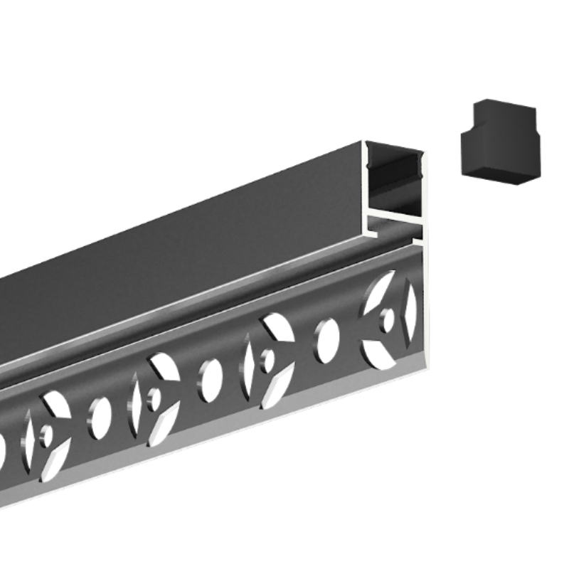 Hintergrundfliesen-Wandleuchte, LED-Profil für 10-mm-Streifen