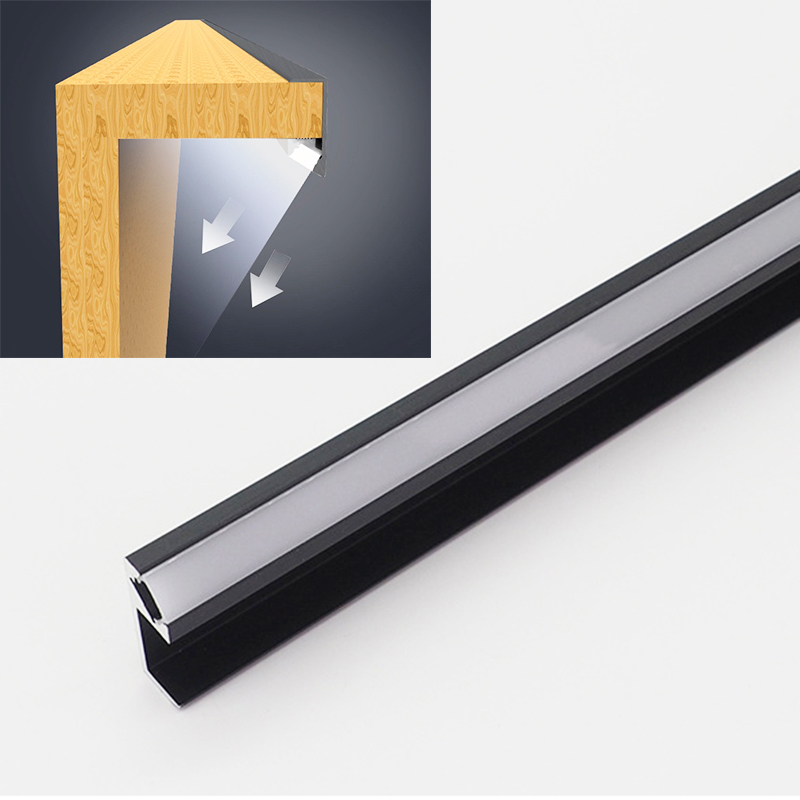 Schranklicht-LED-Diffusorkanal-Aluminiumprofil für 10 mm 5050 LED-Streifenlichter Schranklicht-LED-Diffusorkanal-Aluminiumprofil für 10 mm 5050 LED-Streifenlichter