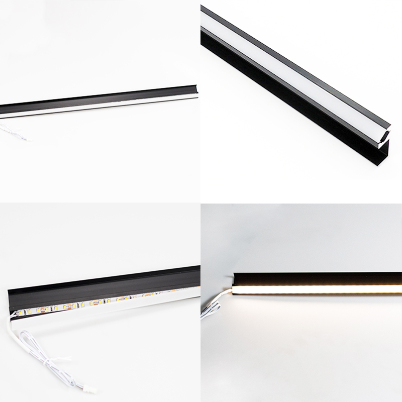 Schranklicht-LED-Diffusorkanal-Aluminiumprofil für 10 mm 5050 LED-Streifenlichter Schranklicht-LED-Diffusorkanal-Aluminiumprofil für 10 mm 5050 LED-Streifenlichter