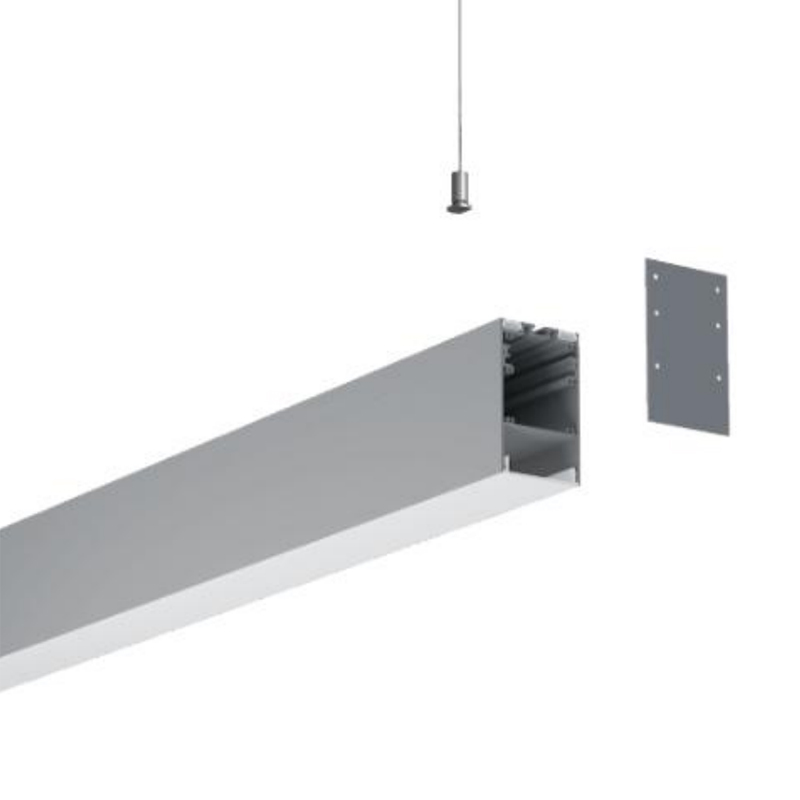 Stropní LED kanálový hliníkový profil pro 46mm LED světelný pás