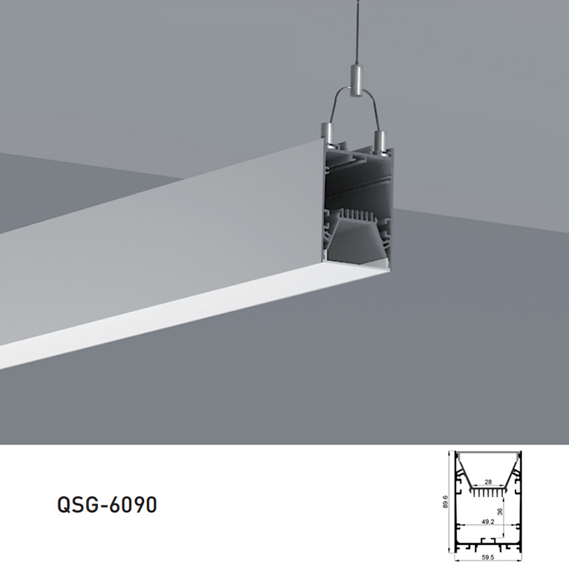 Stropní LED difuzor kanálový hliníkový profil pro 28mm LED páskové světlo Stropní LED difuzor kanálový hliníkový profil pro 28mm LED páskové světlo