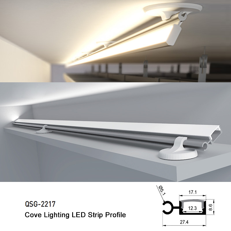 Vertiefte Bucht-Beleuchtung verstecktes kleines justierbares Profil-Aluminium für 12mm LED-Streifen Vertiefte Bucht-Beleuchtung verstecktes kleines justierbares Profil-Aluminium für 12mm LED-Streifen