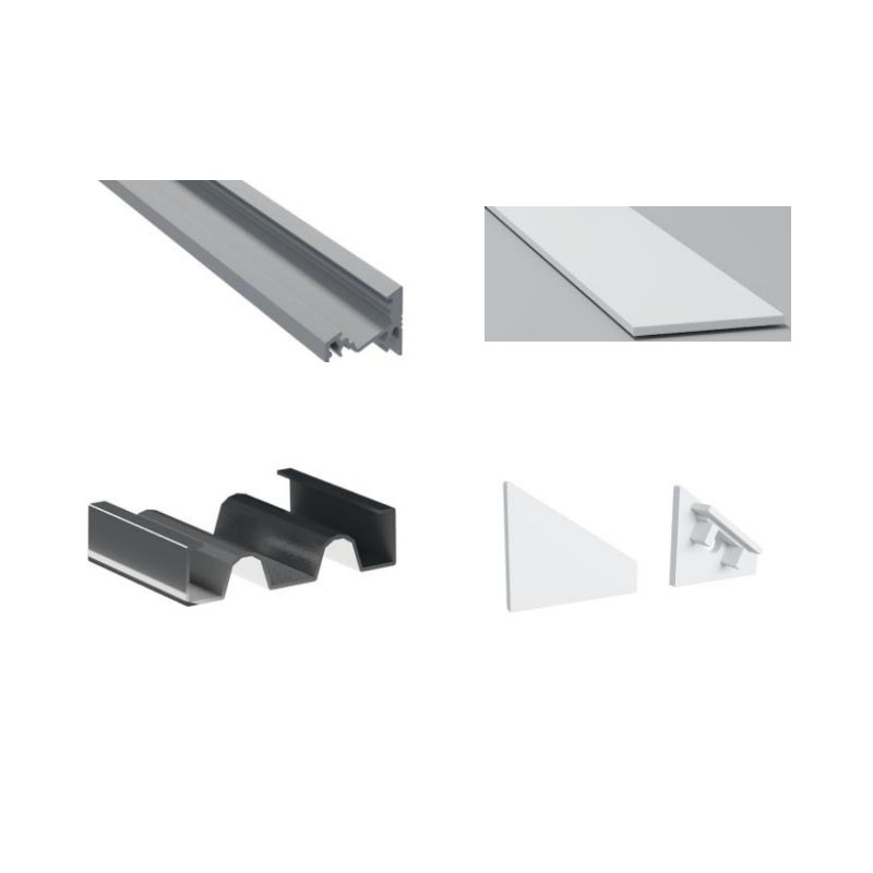 Rohový LED páskový světelný kanál z hliníku Pro 10mm LED provazová světla Rohový LED páskový světelný kanál z hliníku Pro 10mm LED provazová světla