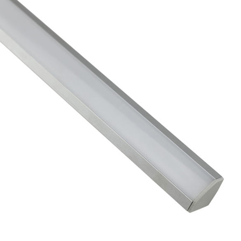Corner Sharp Channel LED Black Aluminum Profile For 12mm LED Strip Lights  [QSG-1919D]
