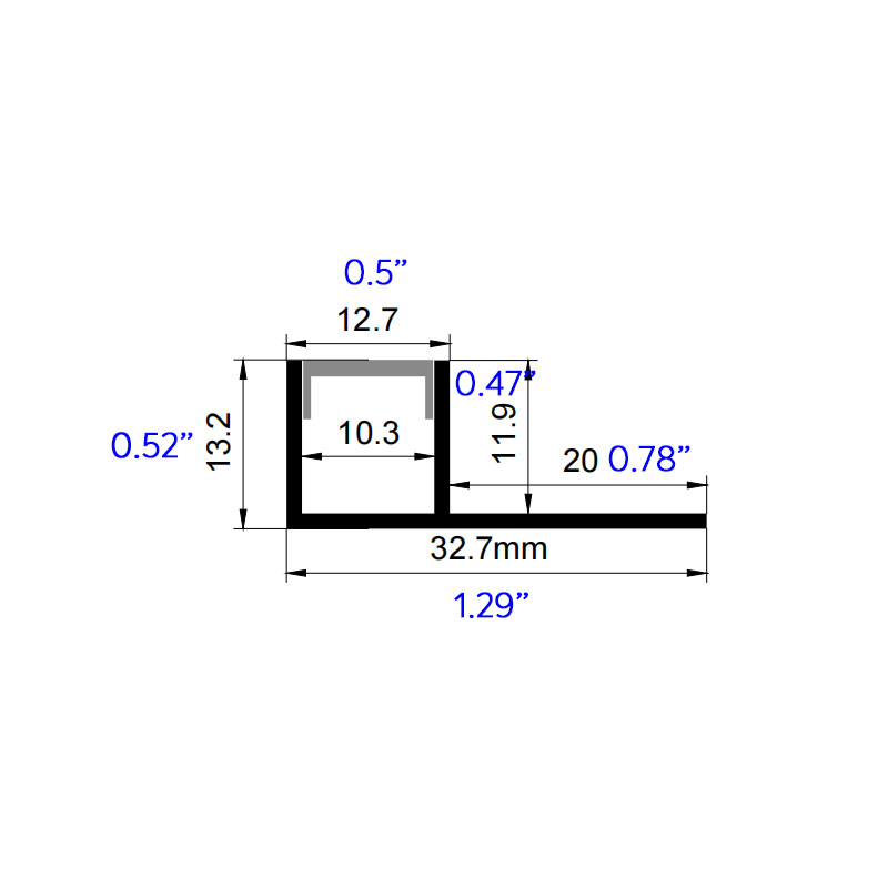 Curved LED Wall Wash Ceiling Edge Trim Molding