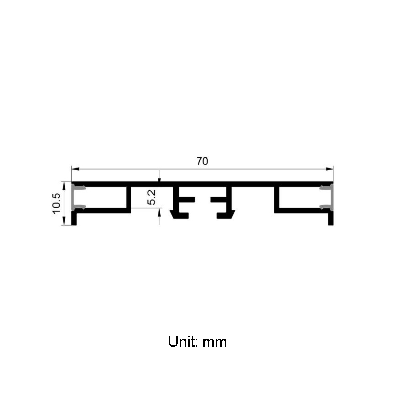 Schwarzes Trockenbau-LED-Kanal-Aluminiumprofil für 5 mm schmale LED-Seilbeleuchtung Schwarzes Trockenbau-LED-Kanal-Aluminiumprofil für 5 mm schmale LED-Seilbeleuchtung