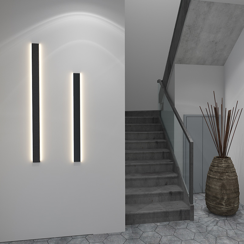 Schwarzes Trockenbau-LED-Kanal-Aluminiumprofil für 5 mm schmale LED-Seilbeleuchtung Schwarzes Trockenbau-LED-Kanal-Aluminiumprofil für 5 mm schmale LED-Seilbeleuchtung