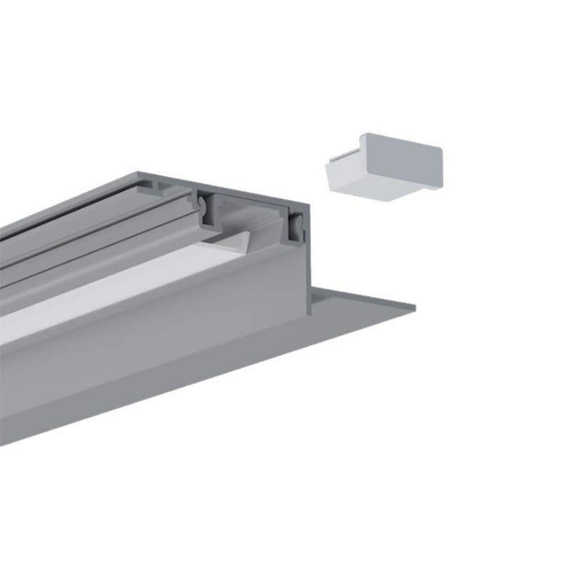 Zapuštěné stropní svítidlo LED Cove Light Channel pro 10mm pásku Zapuštěné stropní svítidlo LED Cove Light Channel pro 10mm pásku