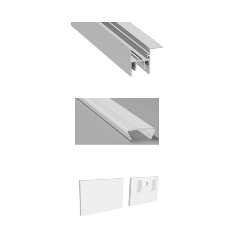 Trockenbau-LED-Streifenkanal für 12-mm-LED-Streifen Trockenbau-LED-Streifenkanal für 12-mm-LED-Streifen