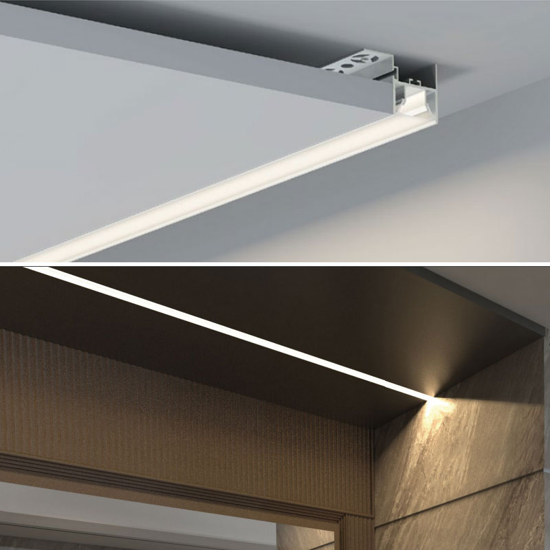 Trockenbau-LED-Streifenkanal für 12-mm-LED-Streifen Trockenbau-LED-Streifenkanal für 12-mm-LED-Streifen