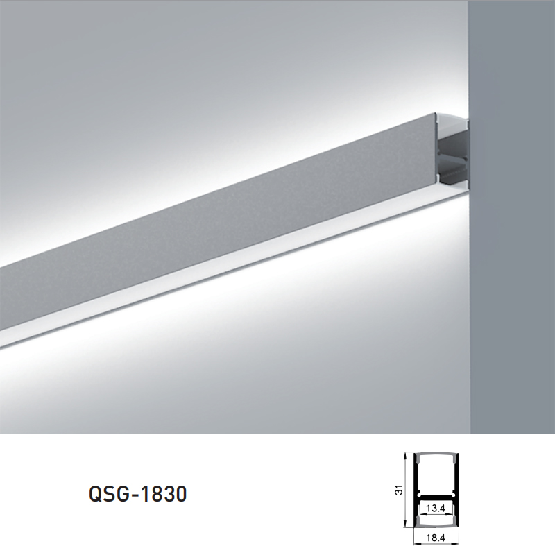 Trockenbau-LED-Streifen-Lichtdiffusorkanal für 12 mm 2110 LED-Beleuchtungsstreifen Trockenbau-LED-Streifen-Lichtdiffusorkanal für 12 mm 2110 LED-Beleuchtungsstreifen