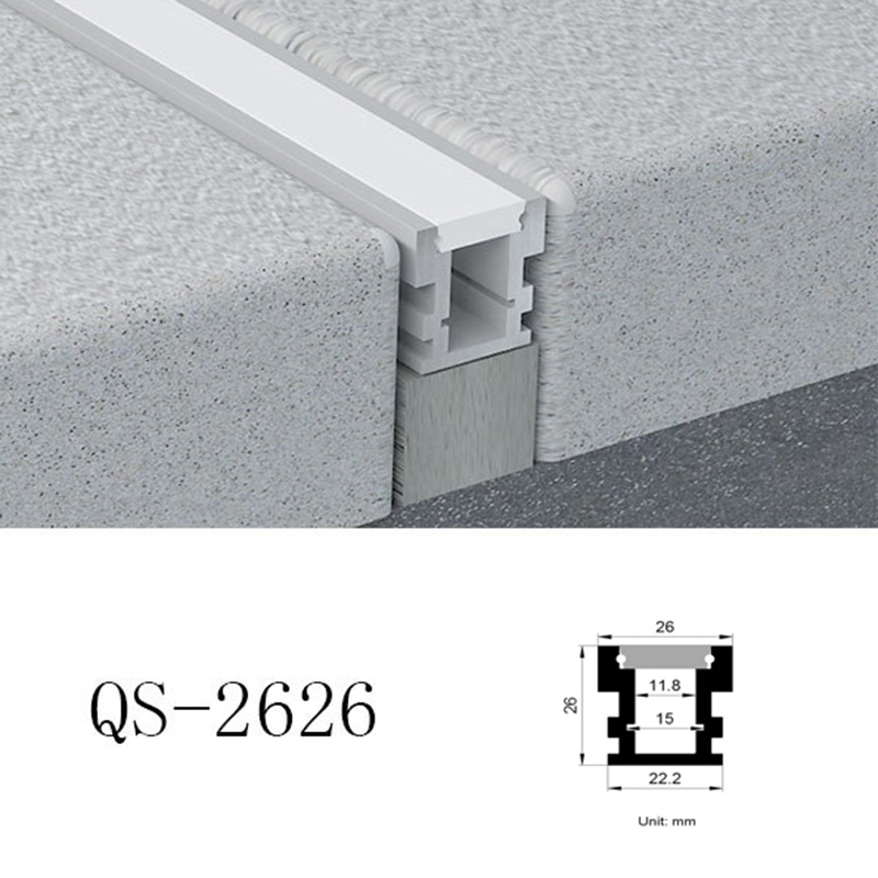 Floor Aluminum LED Profile Light Channel For 10mm LED Tape Lights