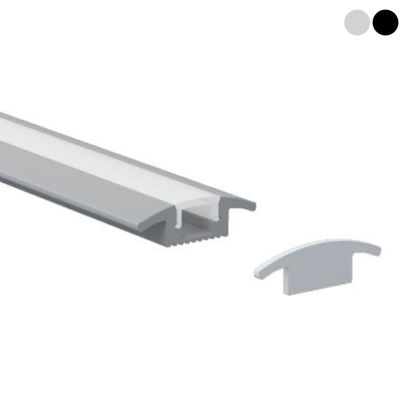 LED-Bodenteppich-Übergangsstreifenprofil für 10-mm-LED-Bandleuchten