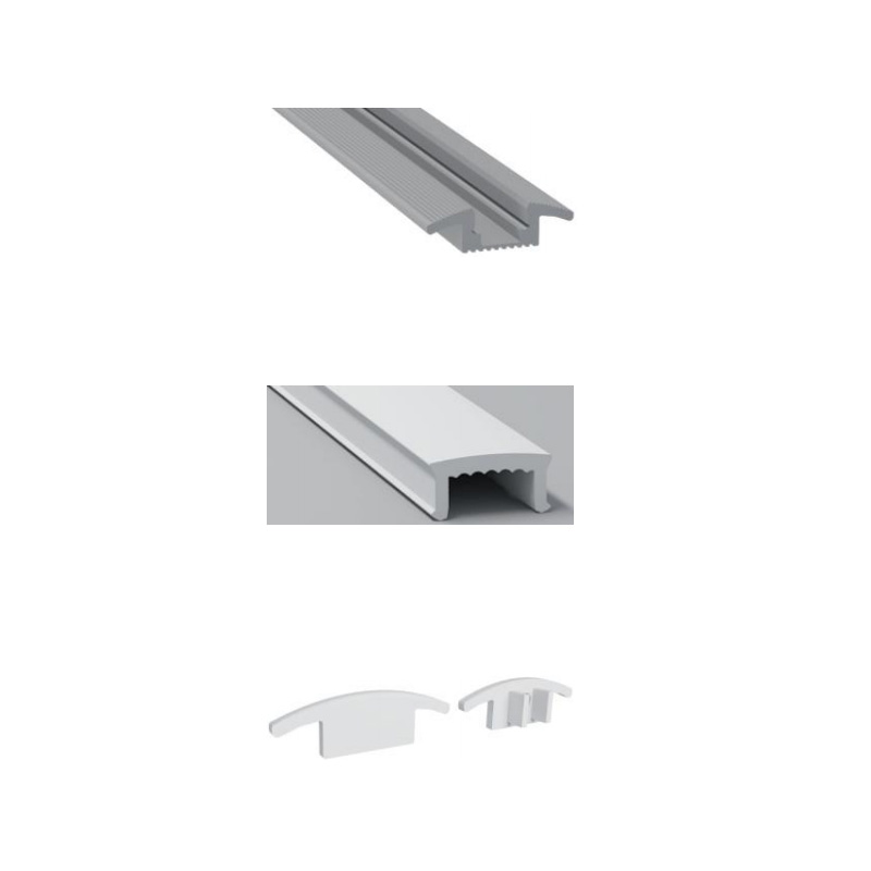 LED podlahový koberec přechodový pásový profil pro 10mm LED pásková světla LED podlahový koberec přechodový pásový profil pro 10mm LED pásková světla